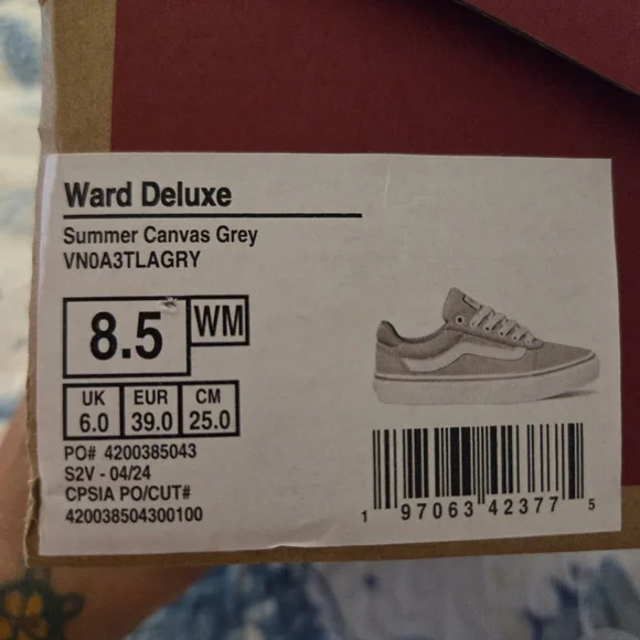 Vans Gray Sneakers Size 8.5 - Picture 2 of 5